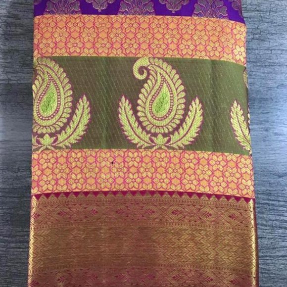 Pure Silk Saree - Picture 1 of 2